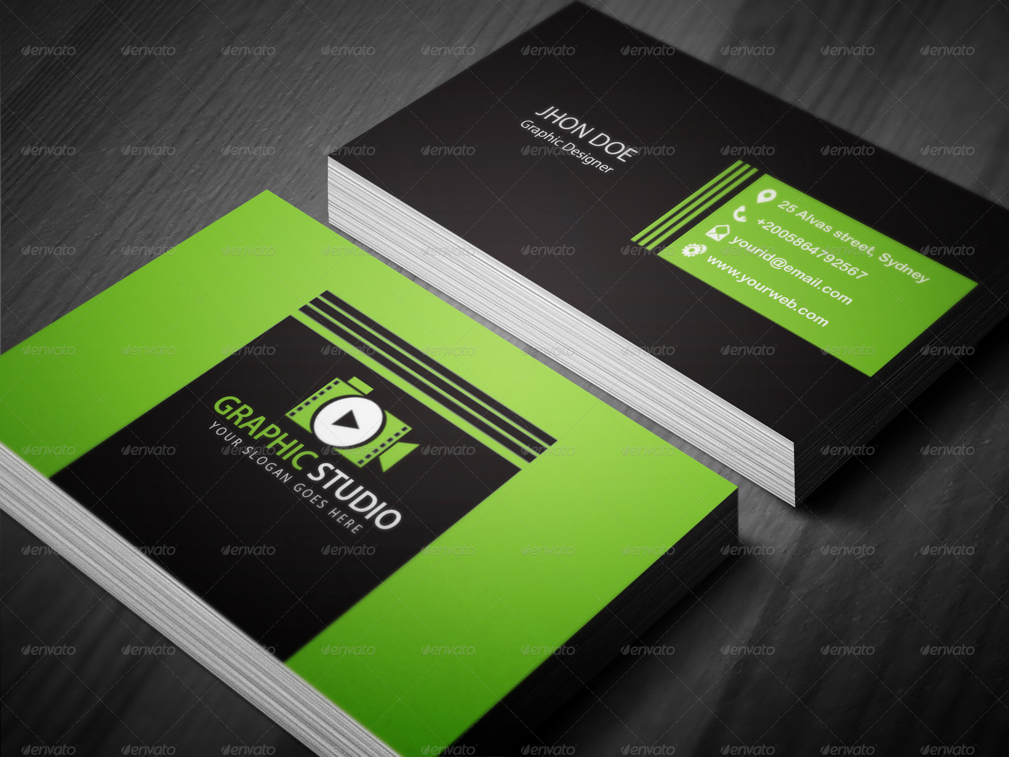 Creative Business Card Template by kazierfan | GraphicRiver