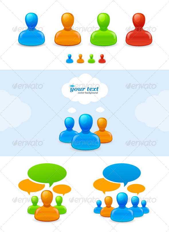 Human Icon Set - People Characters
