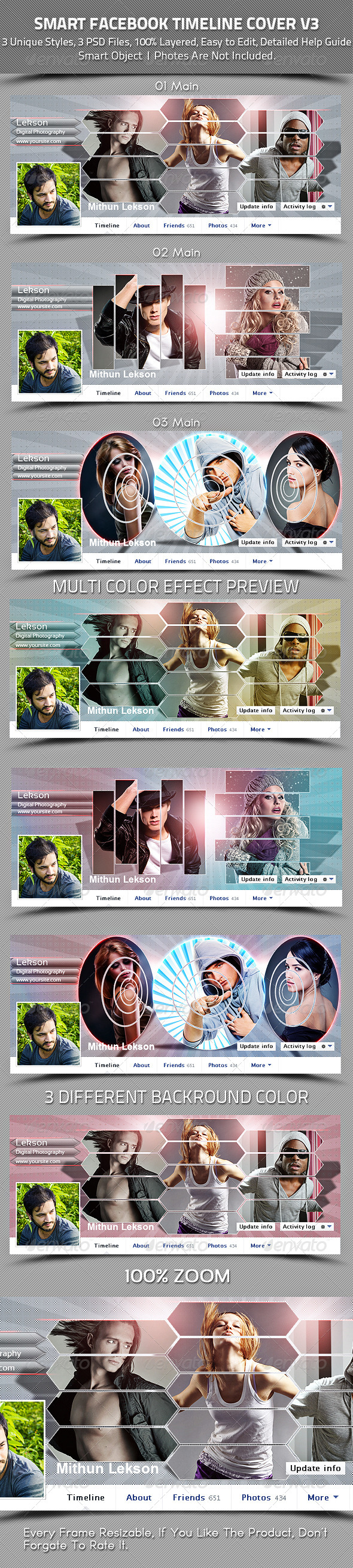 Smart Facebook Timeline Cover V3 - Facebook Timeline Covers Social Media