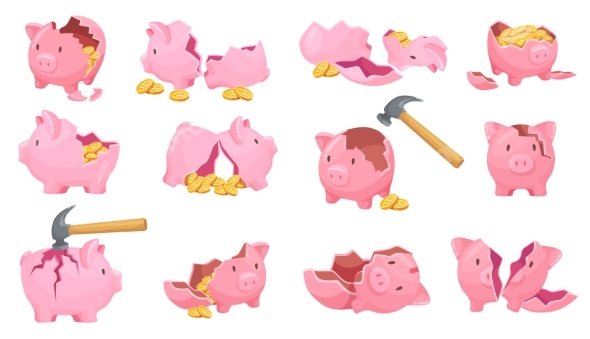 Broken Piggy Bank