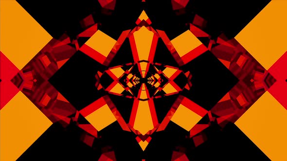 4k Seamless Geometric Black Red Vj Loop alt