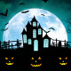 Halloween Castle Cemetery - VideoHive Item for Sale