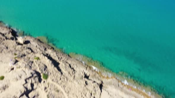 Aerial View of St Nicholas Beach and Church, Zakynthos, Greece