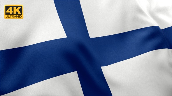 Finland Flag - 4K alt