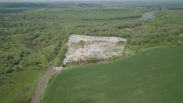 Natural Dump Near the Dniester River. Ecological Disaster