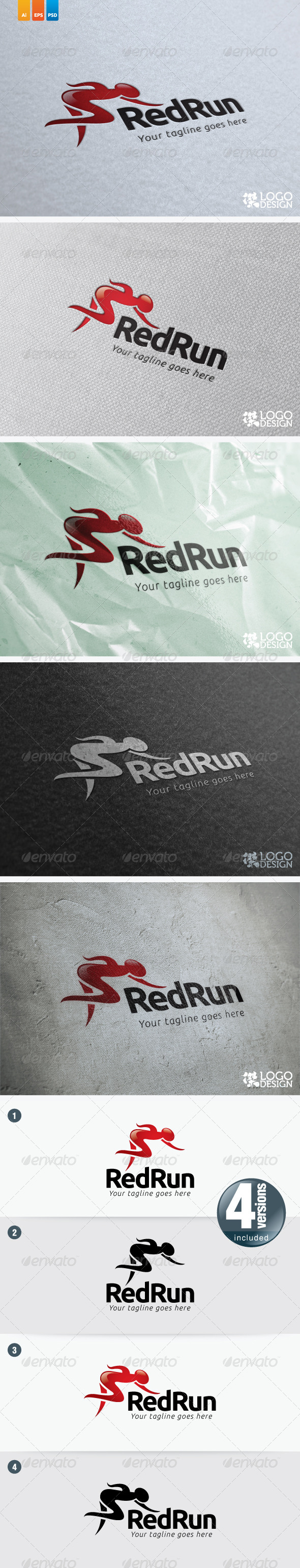 RedRun - Humans Logo Templates