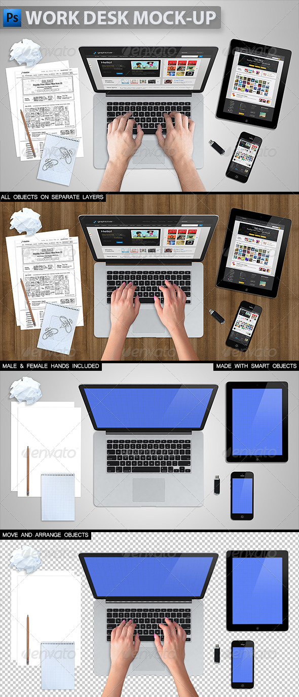 Download Work Desk Mock-up by themedia | GraphicRiver