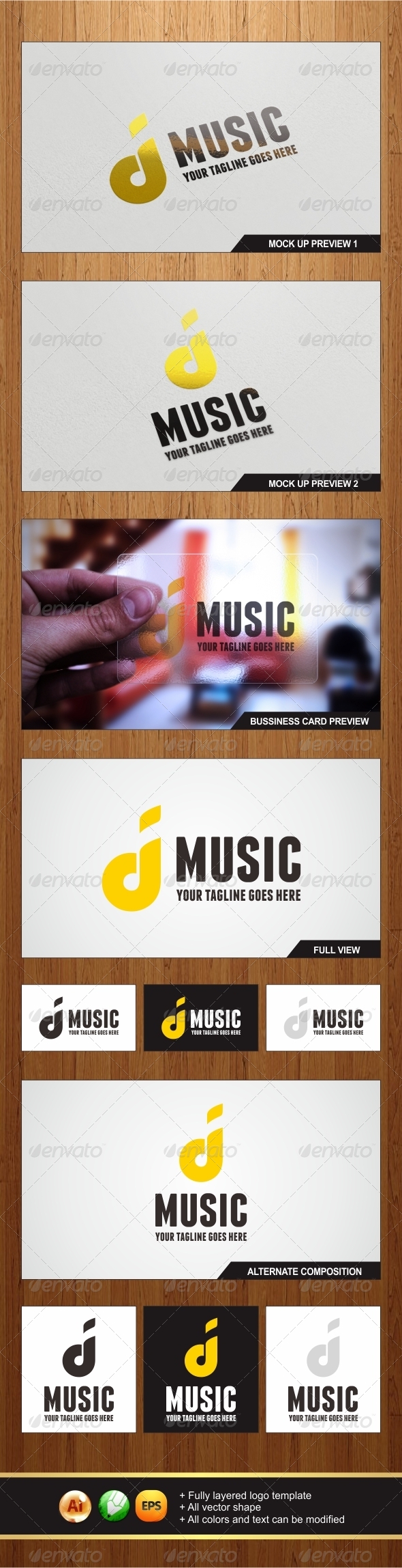 D'Music Logo - Letters Logo Templates