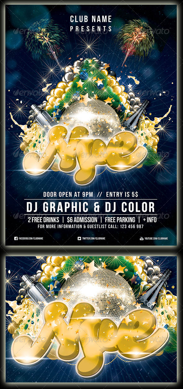 New Year's Eve - Events Flyers