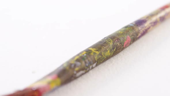 Close-up of paint brush alt