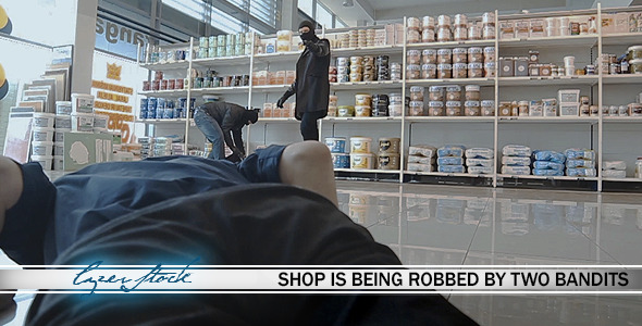Shop Is Being Robbed by Two Bandits