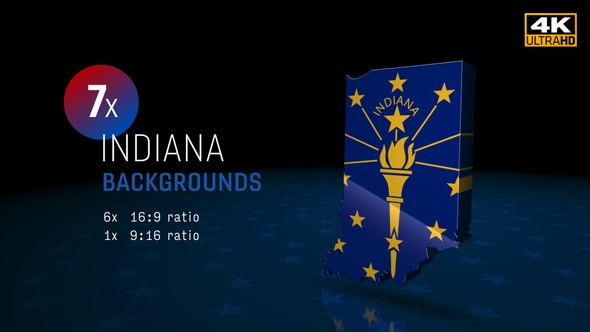 Indiana State Election Backgrounds 4K - 7 Pack