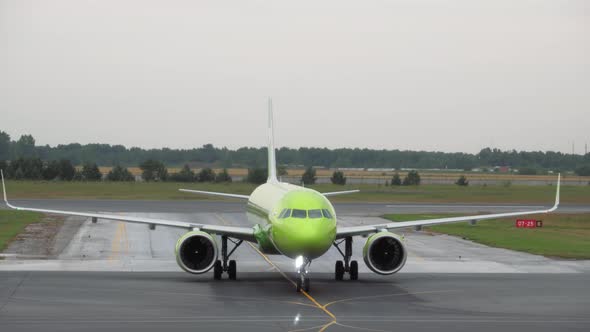 Passenger Airplane Arrived at the Airport alt