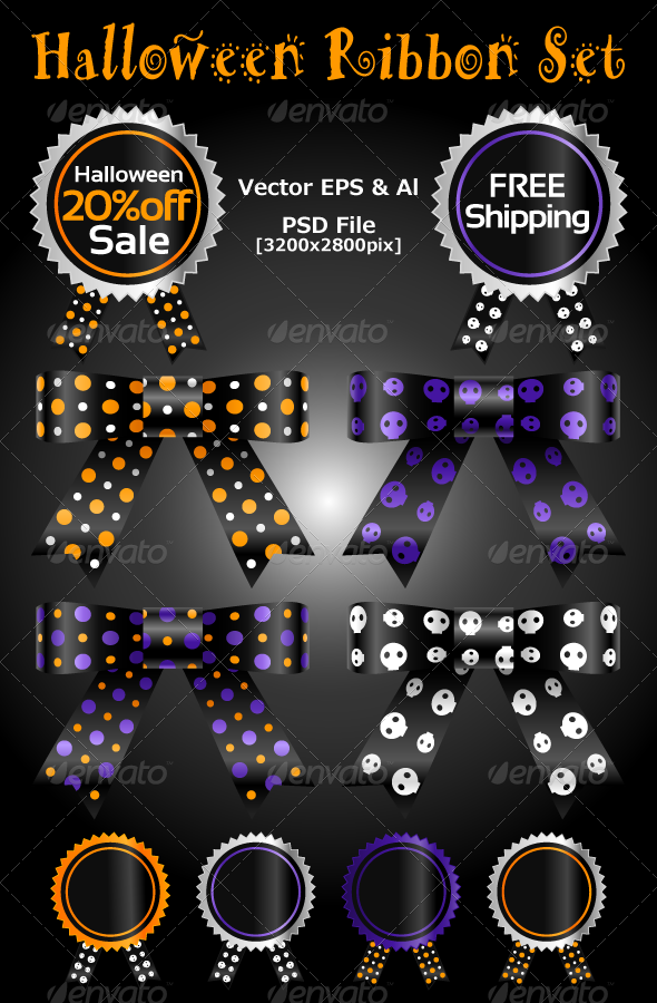 Halloween Ribbon Set