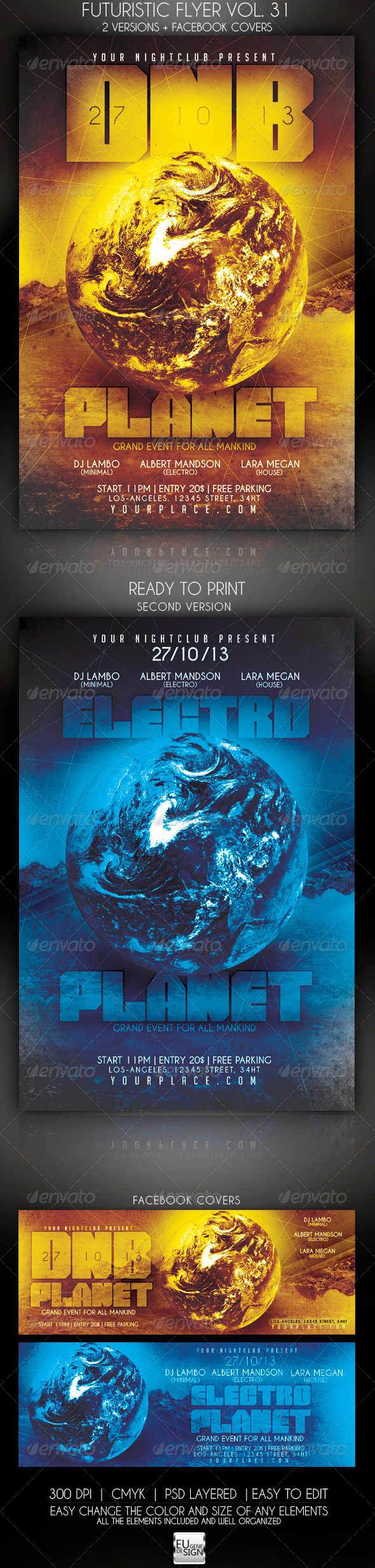 Futuristic Flyer Vol. 31 - Clubs & Parties Events