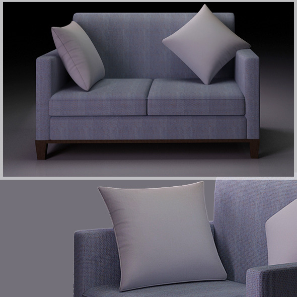 Realistic Sofa Model - 3Docean 601435