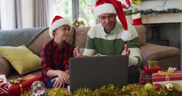 Caucasian man spending time with his son together alt