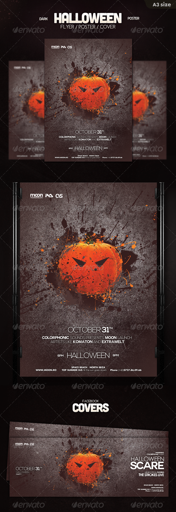 Halloween Poster Flyer - Clubs & Parties Events