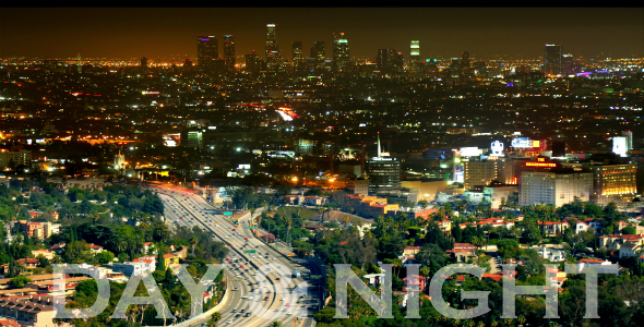 Timelapse Mulholland Drive Day And Night Pack of 2 alt