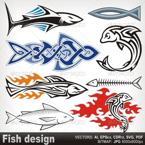Fish Design - Decorative Symbols Decorative