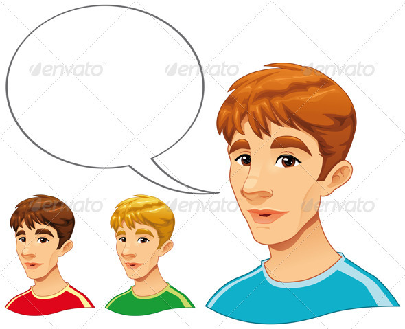 Boy with balloon. - People Characters