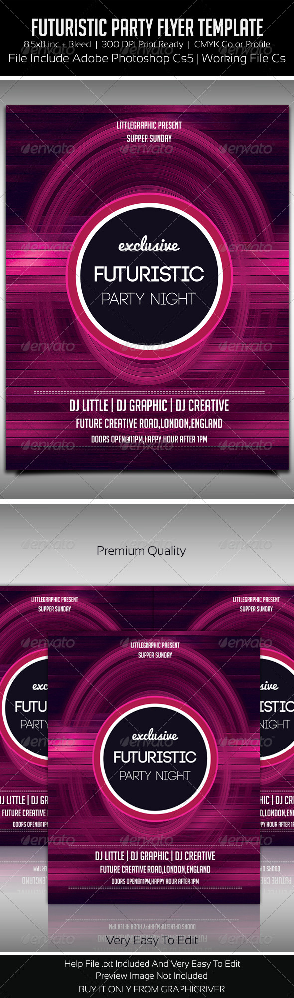 Future Flyer 9 - Clubs & Parties Events