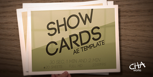 Show Cards - VideoHive 5821467