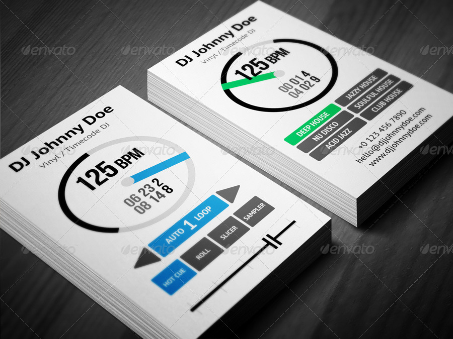 dj bussiness cards