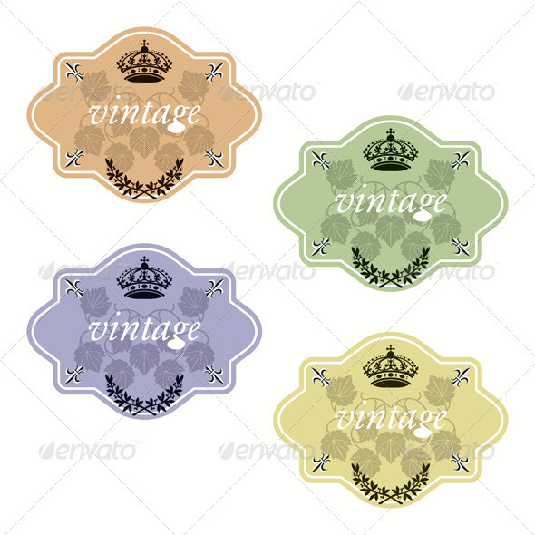 Wiine Labels Design Template Set