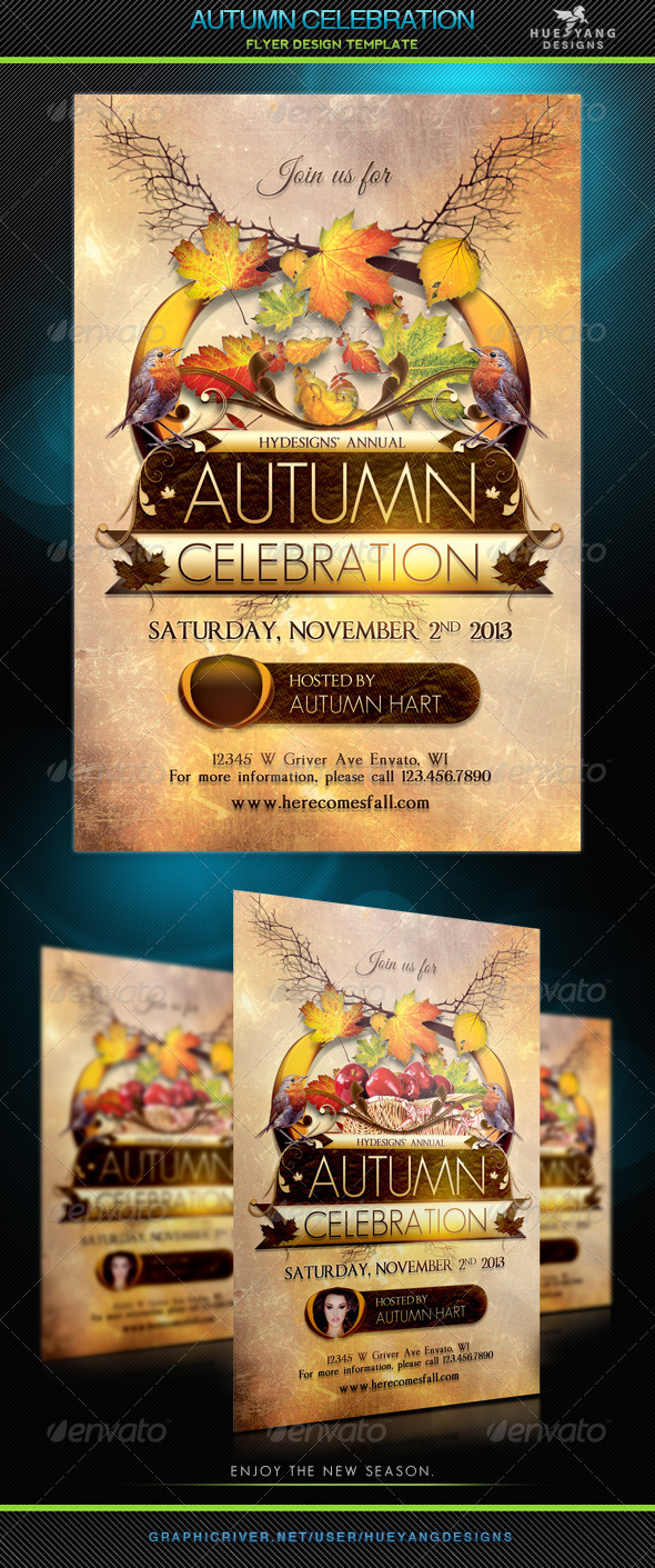 Autumn Celebration Flyer - Holidays Events