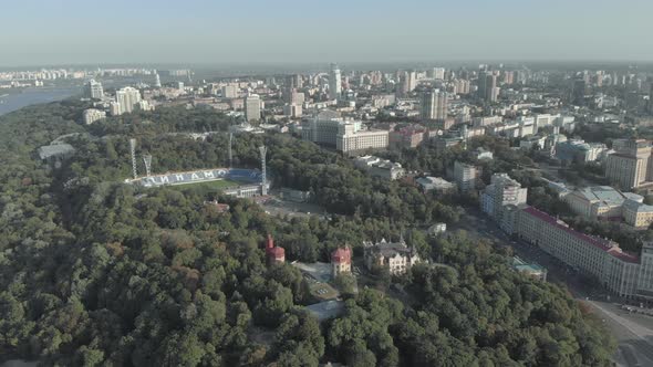 Dynamo Kyiv Lobanovskyi Stadium Aerial View alt