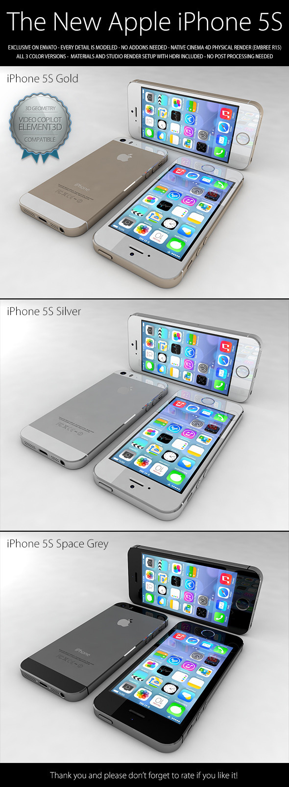 iPhone 5S - 3Docean 5583978