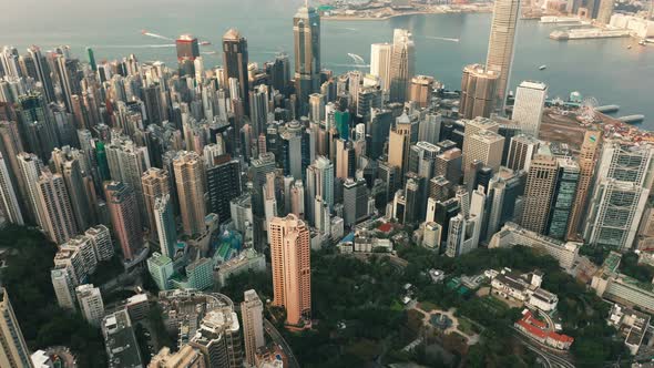 Hong Kong Aerial View From Victoria Peak China