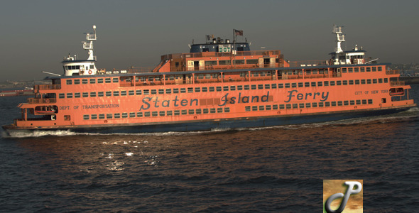 Staten Island Ferry in New York Harbor alt