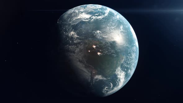 The Amazon Covered in Large Forest Fires and Dark Smoke due to Climate Change and Deforestation alt