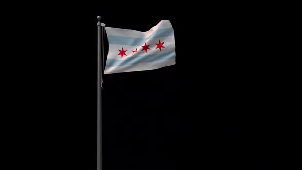 Flag Of Chicago With Alpha 2K alt