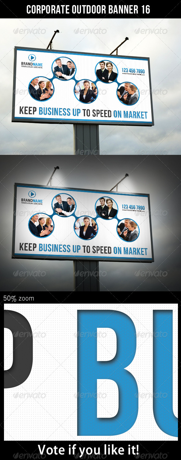 Corporate Outdoor Banner 16 - Signage Print Templates