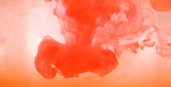 Orange Paint red orange paint dissolved in waterwebra | videohive Orange Paint red orange paint dissolved in waterwebra | videohive