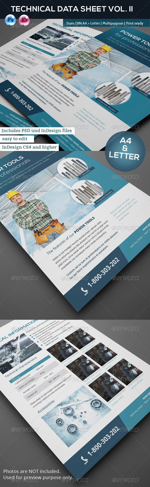 Technical Data or Product Sheet Vol. II - Corporate Flyers