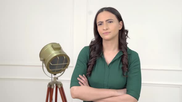 Indian girl judging alt