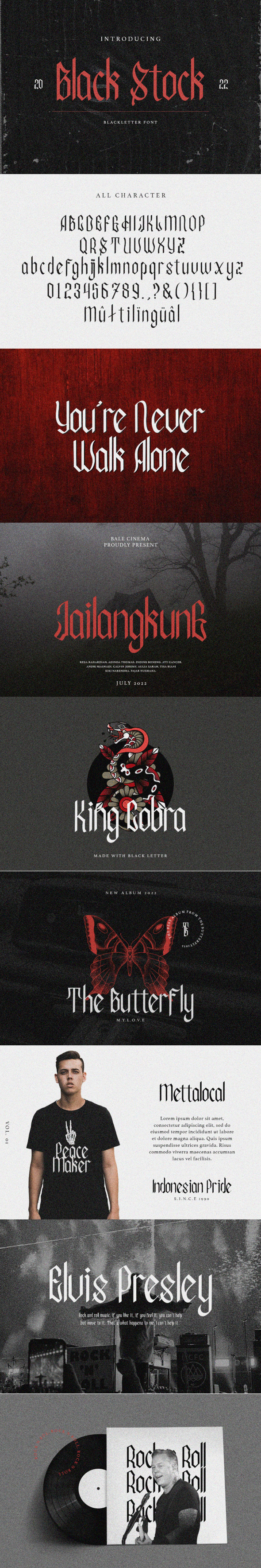 Black Stock - Blackletter Font