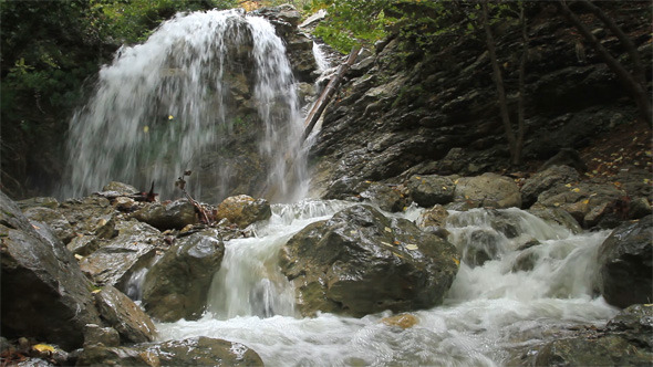 Waterfall in Crimea