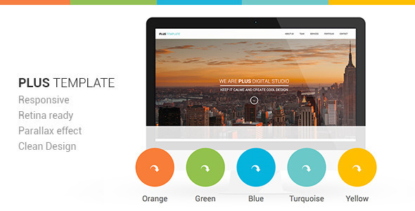 Plus Html One-Page - ThemeForest 5718149