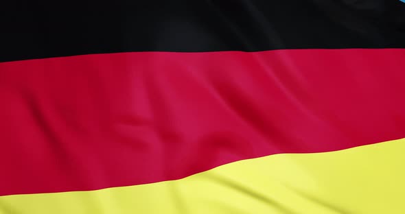 Germany Flag Waving Animation