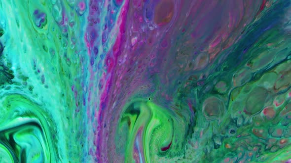 Colorful Liquid Ink Colors Blending Burst Swirl Fluid 127