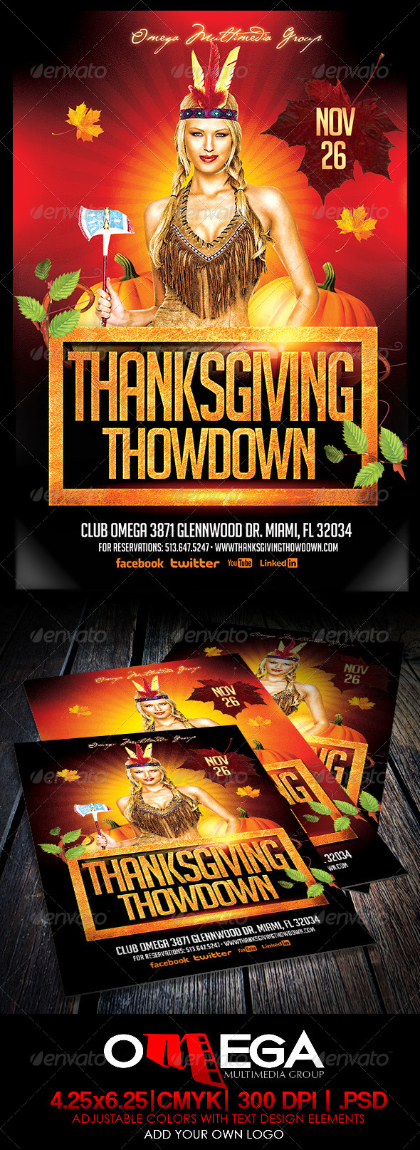 Thanksgiving Thodown - Events Flyers