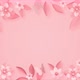 Delicate floral background with light pink flowers and butterflies - VideoHive Item for Sale