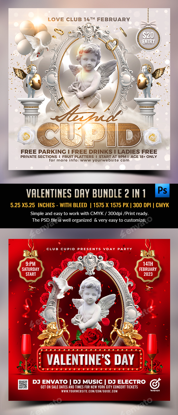 Valentines Flyer Bundle