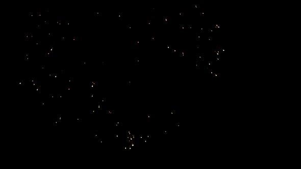 Fireworks in night sky, Shot on RED Epic in slow motion alt