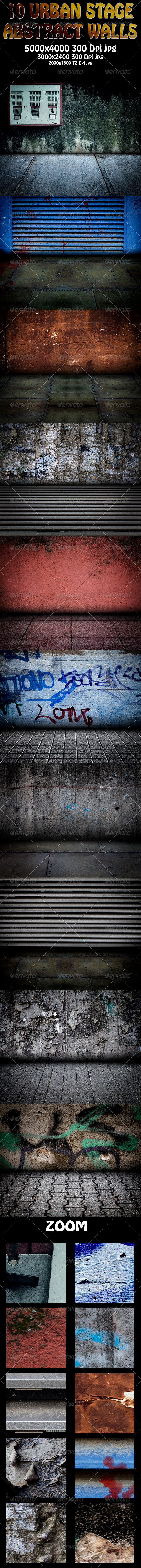 10 Urban Stage - Abstract Walls - Space / Celestial Textures